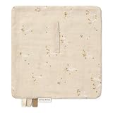 Little Dutch Schnullertuch Schmusetuch Schnuffeltuch Kuscheltuch Baby - ideal zum Kuscheln und Einschlafen - Geschenk zur Geburt Junge und Mädchen - Baumwolle Little Goose - Newborn Naturals beige