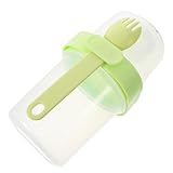 VICASKY Doppellagiger Auslaufsicherer Joghurt Haferflockenbecher mit Deckel und Löffel Tragbarer Wiederverwendbarer Frühstücksbehälter für Leichter Mehrweg müslibecher To Go