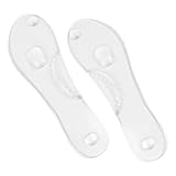HEMOTON 2 Paare Gel Einlegesohlen aus Weichem Silikongel mit Fußgewölbeunterstützung und Massagepolstern Stoßdämpfend Langlebig Geeignet für High Heels und Sportschuhe bei Fußschmerzen