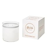 PartyLite GloLite Sun-Kissed Linen Duftkerze im Glas, frische Bettwäsche mit Jasmin, Moschus, Lilie und Zitrusduft