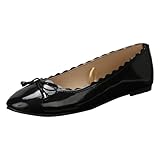 Ballerinas Damen Bequem Slip On Ballerina Schuhe Flache Stricken Sommerschuhe Trachtenschuhe Sommer Elegant Dirndl Schuhe Walkingschuhe Weiche Sportlich Tanzschuhe