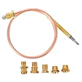 DECOMELODY Thermoelement Ersatzset mit Hochpräzisions temperatursensor Langlebiger Thermoelement Sensor für Gasherde Öfen und Warmwasserbereiter Sichere Flammenüberwachung