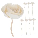 Ipetboom 8 Stück Duftstäbchen mit Blumen Aroma Diffuser Sticks aus Rattan für Ätherische Öle für Wohnzimmer Bad Schlafzimmer und Büro Dekoration