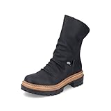 Rieker Damen Winterstiefel 75650, Frauen Stiefel,Winterboots,halbschaftstiefel,gefüttert,Boots,Winterschuhe,schwarz (00),39 EU / 6 UK