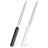 ZEYIYER 2 Stück Brieföffner Edelstahl, Brieföffner Edel Letter Opener aus Metall Brieföffner Werkzeug Briefumschlagöffner für Büro Zuhause Schulbedarf