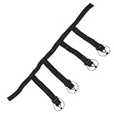 FOMIYES Eishockey Sockenklemme Strap Schwarz Verstellbarer Beinhalter für Spieler rutschfest Strapazierfähige Beinbekleidung für Wettkampf und Skating