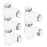 UTHCLO 10 Stück Einmachglas Aus Plastik Kleine Einmachgläser -gläser Durchsichtige Behälter Mit Deckel Konservengläser Breite Einmachglasdeckel Das Haustier Transparent