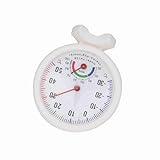 HEEPDD Luftfeuchtigkeitsmessgerät TH108 Innenthermometer und Hygrometer, Analoges Temperatur- und Luftfeuchtigkeitsmessgerät, Bereich -22 Bis 122 °F, 7,5 Cm Durchmesser, für Küchengeräte zu Hause,