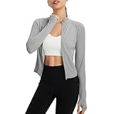 Damen Langes Sonnenschutz Laufjacke Uv Schutzkleidung Damen Langarm UPF 50+ Uv Shirt Langarmshirt Leicht Laufjacke Outdoor Wandershirt Einfarbig Sommer Sportjacke Sport Langarm Sun Wanderbekleidung