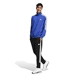 adidas Herren SPORTSWEAR 3S DOUBLEKNIT TRACKSUIT, semi lucid blue/black, XXL Tall