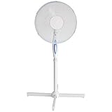 Grafner XXL Standventilator mit Oszillation, Ø41 cm, 3 Geschwindigkeitsstufen, höhenverstellbar, leise & kraftvoll, 45 Watt, Säulenventilator Standventilator Turmventilator