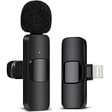 LIUWID Kabelloses Lavalier-Mikrofon für Phone, Plug&Play Mini-Mikrofon, 2,4 GHz, professionelle kabellose Mikrofone, für Videoaufnahme Podcast, TikTok/YouTube/Vlog (1 Mic)