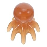 WRITWAA Oktopus Kopfmassagegerät aus Kunstharz Großer Haarentwirrkamm mit Acht Krallen Kopfhautmassagegerät für Reisen und Entspannung