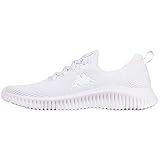 Kappa Unisex Abiola Sneaker, White Silver, 40 EU