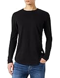 JACK & JONES Herren Jjenoa Tee O-Neck Noos Langarmshirt, Schwarz, XXL EU
