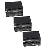 EXTENSILO 3X Akku kompatibel mit Sony Hi8 CCD-TR3300, Hi8 CCD-TR416, Hi8 CCD-TR500, Hi8 CCD-TR516 Kamera (6600 mAh, 7,4 V, Li-Ion)