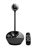 Logitech BCC950 Videokonferenz-Webcam mit Freisprecheinrichtung, HD 1080p, 180°Blickfeld, Breitbandaudio, Motorisierte Kamera, Multidirektionaler Lautsprecher, Für 1-4 Personen, PC/Mac - Schwarz