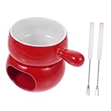 KICHOUSE 1 Set Käse Schokoladenschmelzwerkzeuge Haushalt Schokoladenfondue Eisfondue Keramik Schokoladenfondue Keramikfondue Käsefondue Schokoladenheizung Unterstützung