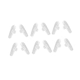 HOMSFOU 12 Paar Silikon-Brillen-Nasenpads mit ovalem Schlitz, weich gepolsterter Nasenschutz für Brillen, Komfort und sichere Passform, Allergie