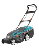 Gardena PowerMax 1800/42 Elektrorasenmäher: Rasenmäher bis 800 m², 42 cm Schnittbreite, 45 l Fassungsvolumen, Schnitthöhe 20-60 mm, klappbares Gestänge, ergonomischer Handgriff (5042-20)