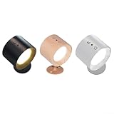 Nachtlicht, intelligente magnetische Wandleuchte mit stufenlosem Dimmen, wiederaufladbares LED-Touch-Licht, 3 Farbtemperaturen für Schlafzimmer (2)