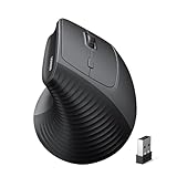 UGREEN 2.4G & Bluetooth Maus Kabellos Vertikale Ergonomische Maus für Windows/Mac OS uzw, 1000/1600/2000/4000 DPI, 6 Tasten (2.4G+BT 5.4)