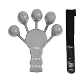 Griffkrafttrainer, Fingerhantel, Fingerhantel, Fingerverstärkung, verstellbar, 6 Widerstandsstufen, für Handtraining, L