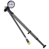 Diyife Federgabel Dämpferpumpe mit Manometer, [300 PSI] Hochdruck Tragbare Gabelpumpe, Mini Fahrradpumpe für Federgabel & Heckfederung, MTB, Fahrrad, Rollstuhl, Schrader/Presta