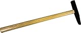 HAROMAC Fliesenhammer flach, 50 gramm, Eschenstiel, C45 Stahl, fein geschliffen, mit Hartmetallspitze, Hammer, Fäustel, Schlosserhammer, Latthammer