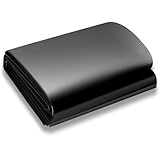 SDLDEER Teichfolie, Teichfolie 3x4m, Schwarz HDPE Teichfolien Schwerlast, für Blumen Gärtner Gewächshäuser Teiche Wasserauslese UV Stabil