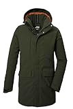 killtec Herren Funktionsparka/Parka mit abzippbarer Kapuze KOW 80 MN PRK, dark moss, M, 41848-000