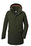 killtec Herren Funktionsparka/Parka mit abzippbarer Kapuze KOW 80 MN PRK, dark moss, S, 41848-000