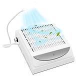 Aolawco Upgrade Staubabsaugung für Nägel, Nagelstaubsauger Mit Abnehmbar Filter & Licht, Professionelle Nagel Staubabsaugung, für Nagelstudio, Salon, Nageldesign Saugstarker Tischstaubsauger, Weiß