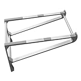 STOBOK Aluminium Laptopständer Hohler Laptop Halter Für Kühlung Stauraum Für Notebooks Tablets Langlebig Stabil Silberfarben Design