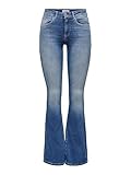 ONLY Damen Onlblush Life Mid Flared Bb Rea1319 Noos Jeans, Medium Blue Denim, M / 30L EU