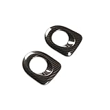 Gtdtixc Auto Interieur Zubehör Für Toyota Für Tundra 2007-2021 Auto Hinten Tür Lautsprecher Abdeckung Horn Dekorative Rahmen Aufkleber Interieurleisten Zubehör(Carbon Fiber)