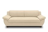 DOMO. collection Sofa Panama, 3-Sitzer, 3er Couch, Garnitur, 3-2-1 Sofa, 91 x 207 x 80 cm (BxTxH), beige