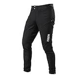 FORBEMK Unisex Kinder Fahrradhose Youth Pants Mountainbike-Hose lang Leicht Atmungsaktiv Wasserabweisend Laufen Mountainbike Outdoor Kid Fahrradhose-Black-12