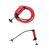 ULTECHNOVO Manuelle Siphon Handpumpe für Flüssigkeitsübertragung Kunststoff Saugpumpe für Notfälle für Rasenmäher Boote Generatoren und Mehr