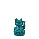 DONKEY Lucky Cat Mini | Green - Japanische Glücksbringer Winkekatze in Grün, 9,8 cm hoch