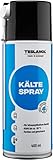 TESLANOL 26034 Kältespray Werkstatt / Kühlung hitzeempfindlicher Bauteile wie Thermostate / Kälteschockspray / Kälte Spray inkl. Sprührohr / Spraydose 400 ml