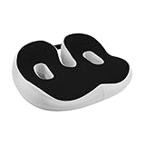 Sitzendes Schaumstoffkissen - Auto Schaumstoff Sitzkissen, Home Sitzkissen Ausschnitt | Ergonomische Stuhlkissenstütze, Abnehmbarer Bezug Sitzkissen für Lange Sitzstunden Arbeiter Studenten zum Lernen