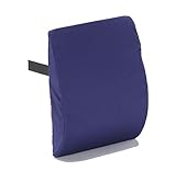 aktivshop Orthopädisches Lendenkissen, Lordosenkissen, Rückenkissen, Rückenstützkissen Schaumstoff, blau, B 24 x L 31 cm