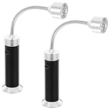 HEMOTON 2 Stück Grillgeräte grill zubehör grill licht Grilllampe Outdoor Beleuchtung grillzubehör Kochzubehör Grillwerkzeuge Grillleuchten für LKWs Kühlergrill leuchtet Abs Black