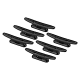 PATIKIL 3-Zoll-Nylon-Boot-Dock-Klampen 6er-Packung Kajak Kleine Seilklampe Dock für Marine-Deckboote Kanus Kajaks, Dekoration, Schwarz