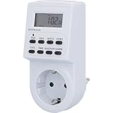 UNITEC Wochenzeitschaltuhr digital | für den Innenbereich | Tages- und Wochenprogrammierung | LCD-Anzeige | weiß