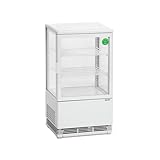 Bartscher Mini-koelvitrine 58L, wit