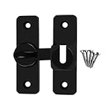 Türriegelschloss, Vintage, 90/180 Grad, Schiebetürschloss, rostfreier Türriegel, schützt Privatsphäre, Türschloss für Garagen