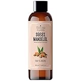Essican Purelife Süßmandelöl, 100ml, Kaltgepresstes Mandelöl für die Haare, Trägeröl für ätherische Öle, ideal für Massage, Feuchtigkeitspflege für Haut, Ohren, Körper, ohne Tierversuche, Massageöl
