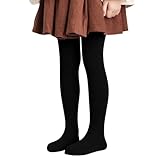 Generisch Thermostrumpfhose Mädchen Kinderstrumpfhose mit Innenfutter Winter warm Leggings blickdichte Kuschel Stretch Hose nahtlos Treggings hoher Bund Strumpfhose Mehrfarbig Hose
